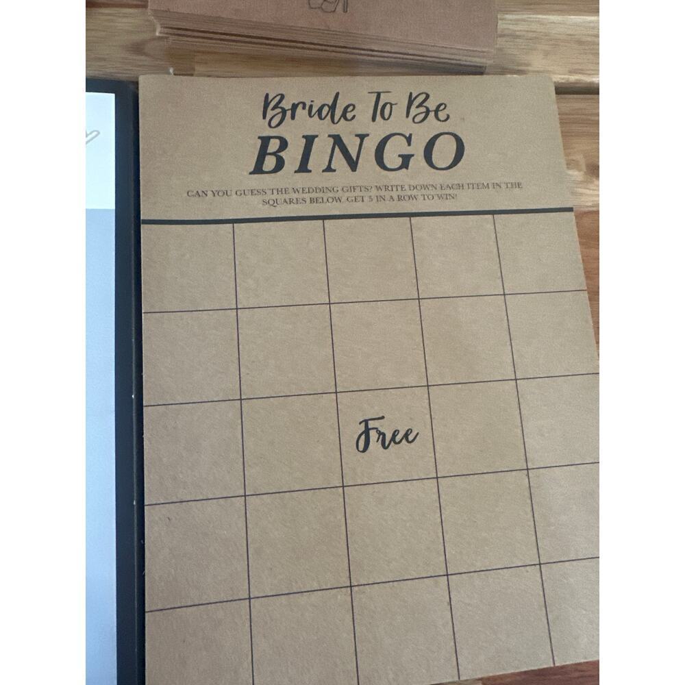 Bundle of Bridal Shower Games….Bridal Mad Libs, Bride Bingo, Guess the Dress etc - Picture 3 of 6